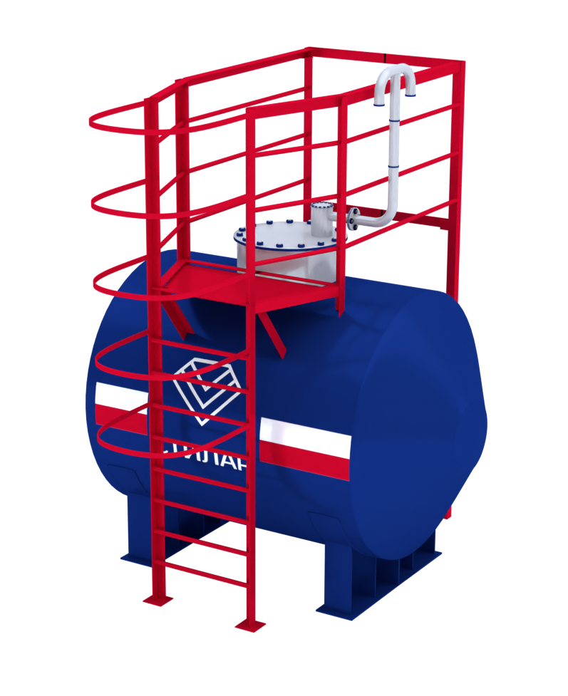 Горизонтальный резервуар РГСН для сточных вод 5 м³ от завода-производителя