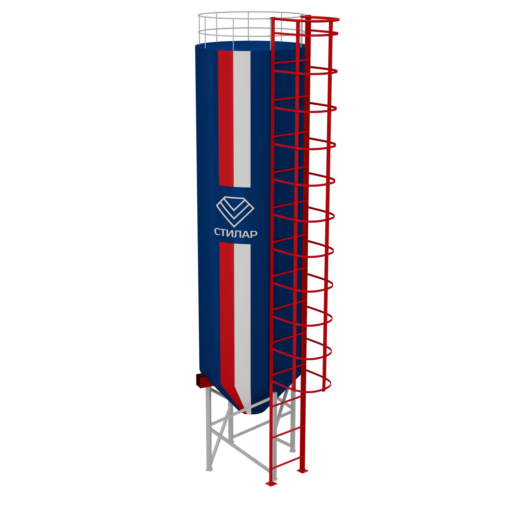 Цельносварный силос для муки 900 м³ от производителя